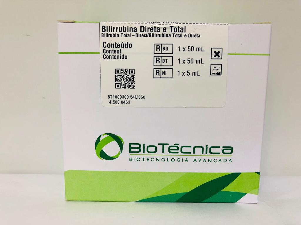 BILIRRUBINA TOTAL Y DIRECTA - (1X50 + 1X50 + 1X5) BIOTECNICA